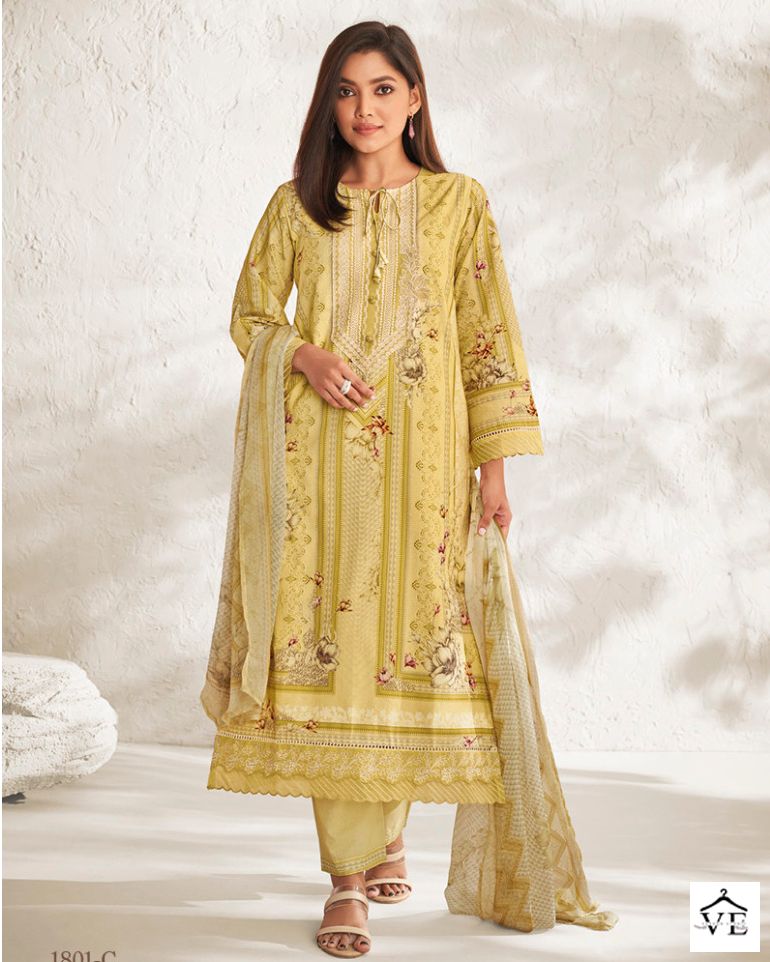 Omtex Leona Lawn Cotton Wholesale Designer Salwar Suit Catalog — Wholesale Salwar Suits, MPA wholesale from Surat — view 1