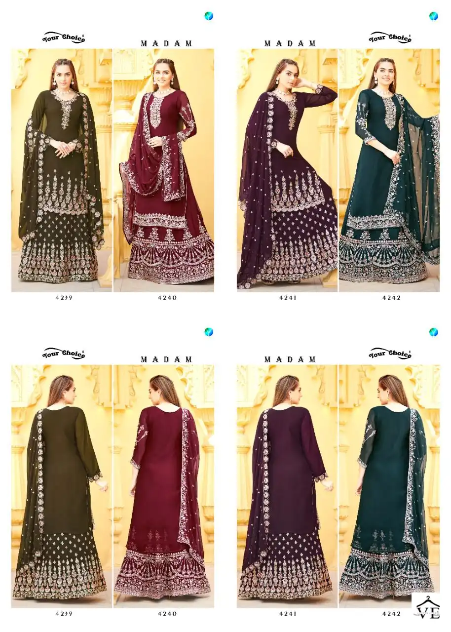 Your Choice Madam Blooming Georgette Wholesale Designer Salwar Suit Catalog — Wholesale Salwar Suits, MPA wholesale from Surat — view 5