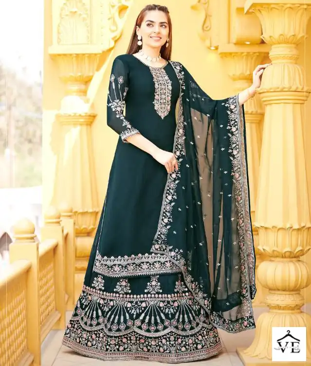 Your Choice Madam Blooming Georgette Wholesale Designer Salwar Suit Catalog — Wholesale Salwar Suits, MPA wholesale from Surat — view 1