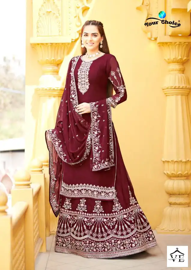 Your Choice Madam Blooming Georgette Wholesale Designer Salwar Suit Catalog — Wholesale Salwar Suits, MPA wholesale from Surat - Gallery Image 3