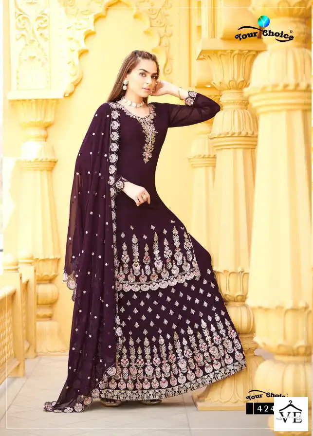 Your Choice Madam Blooming Georgette Wholesale Designer Salwar Suit Catalog — Wholesale Salwar Suits, MPA wholesale from Surat - Gallery Image 4