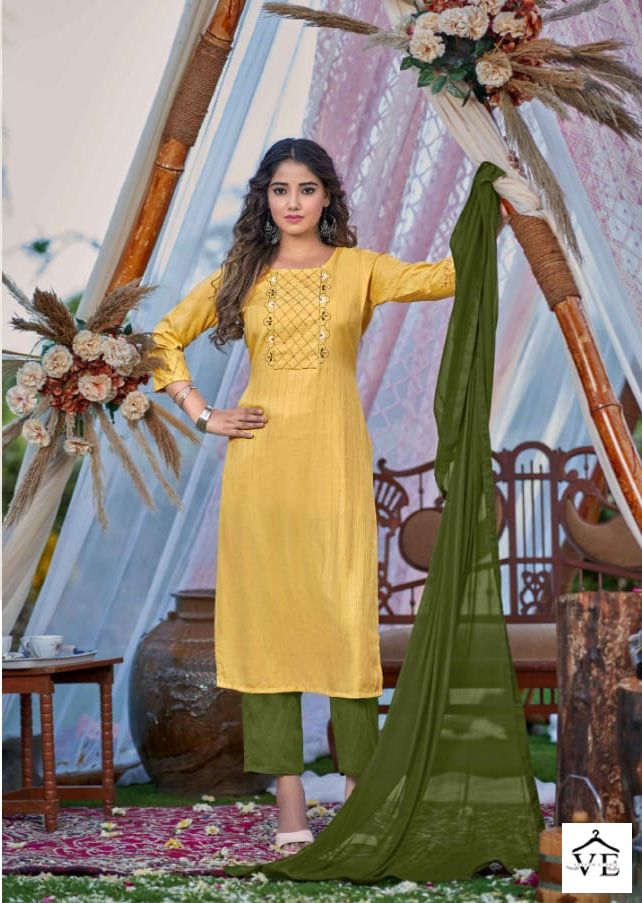 Kalaroop Lovely Heavy Rayon Wholesale Readymade Salwar Suit Catalog — Wholesale Salwar Suits, MPA wholesale from Surat - Gallery Image 3