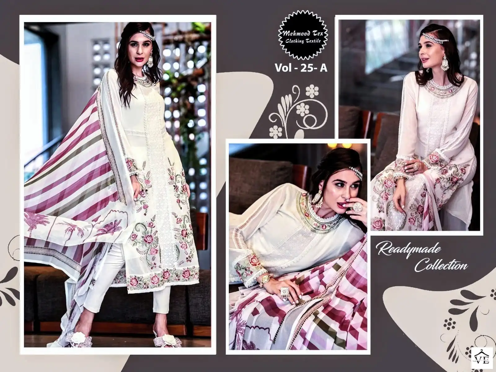 Mehmood Tex Luxury Formals Heavy Faux Georgette Wholesale Pakistani Readymade Salwar Suit Catalog — Wholesale Salwar Suits, MPA wholesale from Surat — view 7