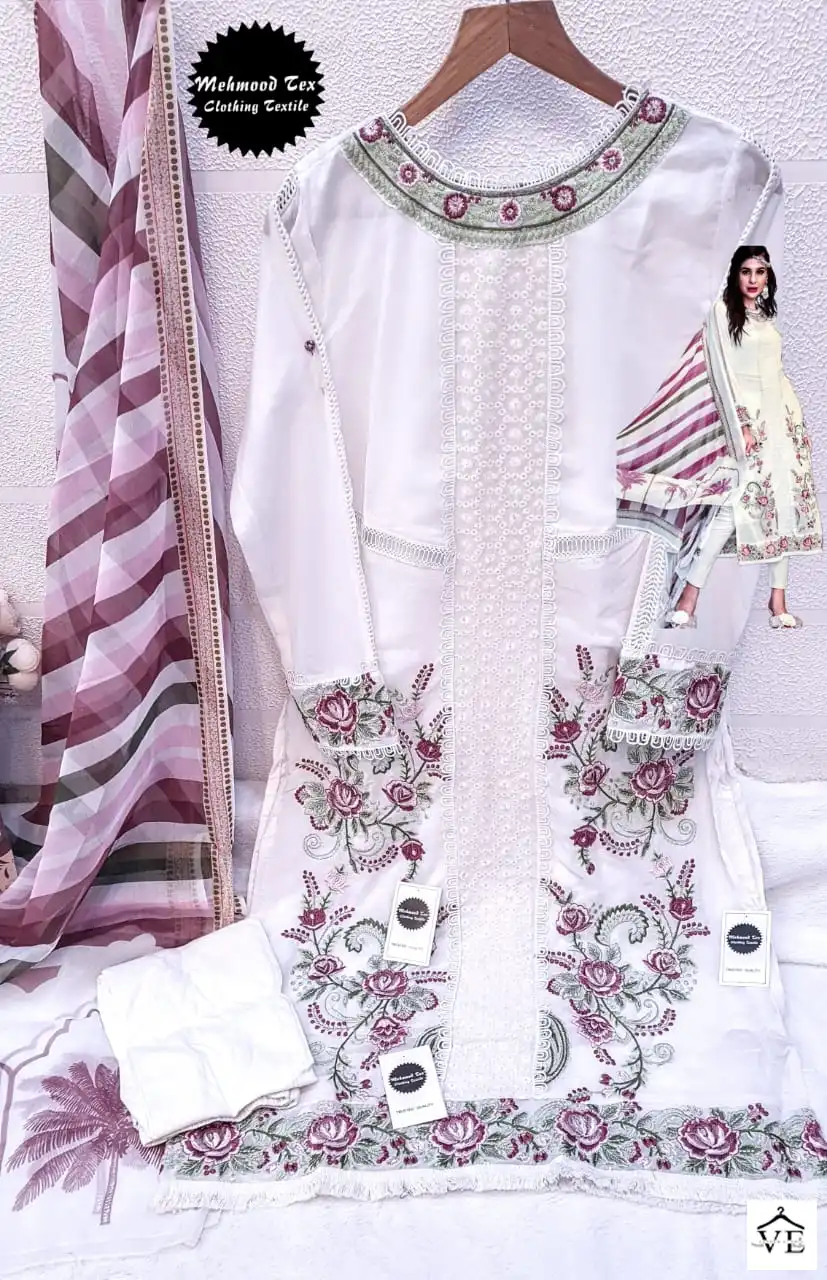 Mehmood Tex Luxury Formals Heavy Faux Georgette Wholesale Pakistani Readymade Salwar Suit Catalog — Wholesale Salwar Suits, MPA wholesale from Surat - Gallery Image 3