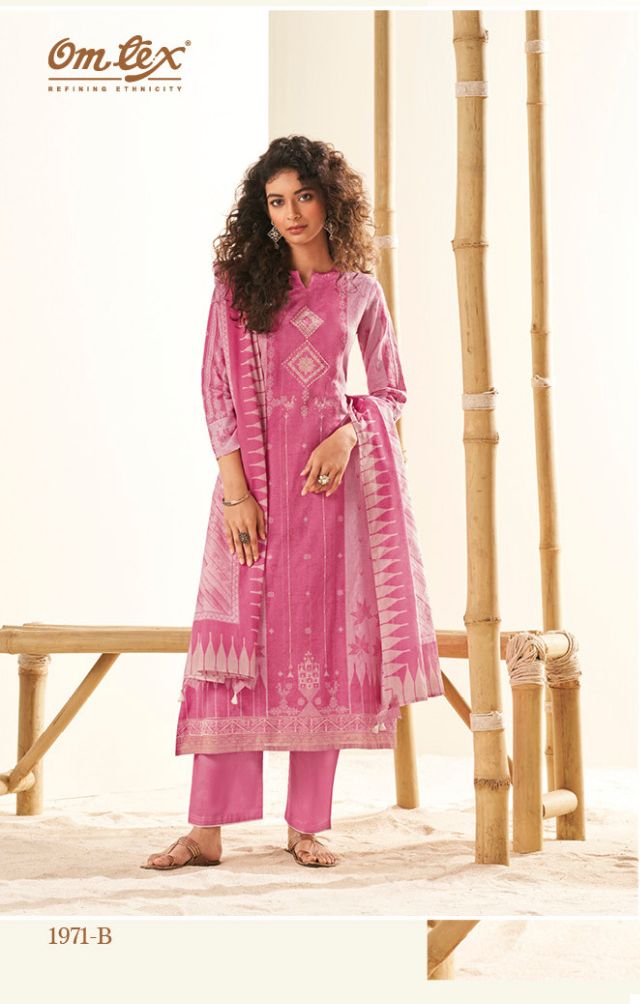 Omtex Maanvi Ruia Linen Wholesale Designer Salwar Suit Catalog — Wholesale Salwar Suits, MPA wholesale from Surat - Gallery Image 2