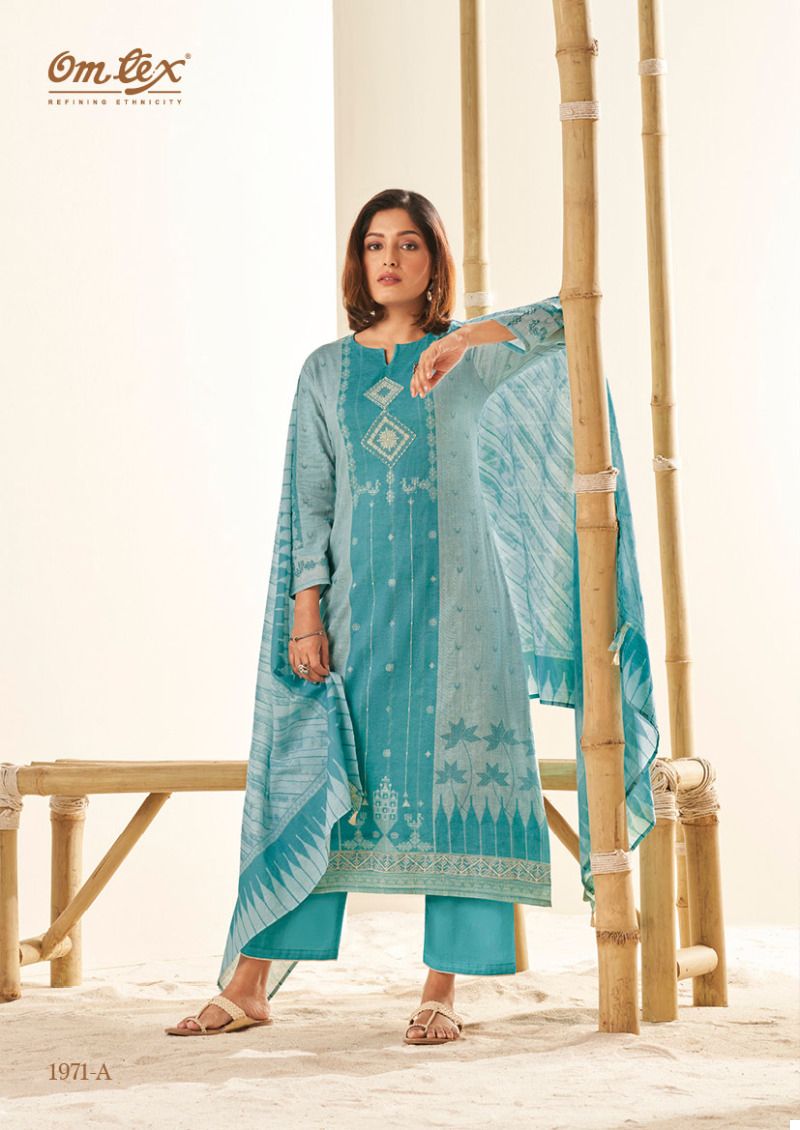 Omtex Maanvi Ruia Linen Wholesale Designer Salwar Suit Catalog — Wholesale Salwar Suits, MPA wholesale from Surat - Gallery Image 3