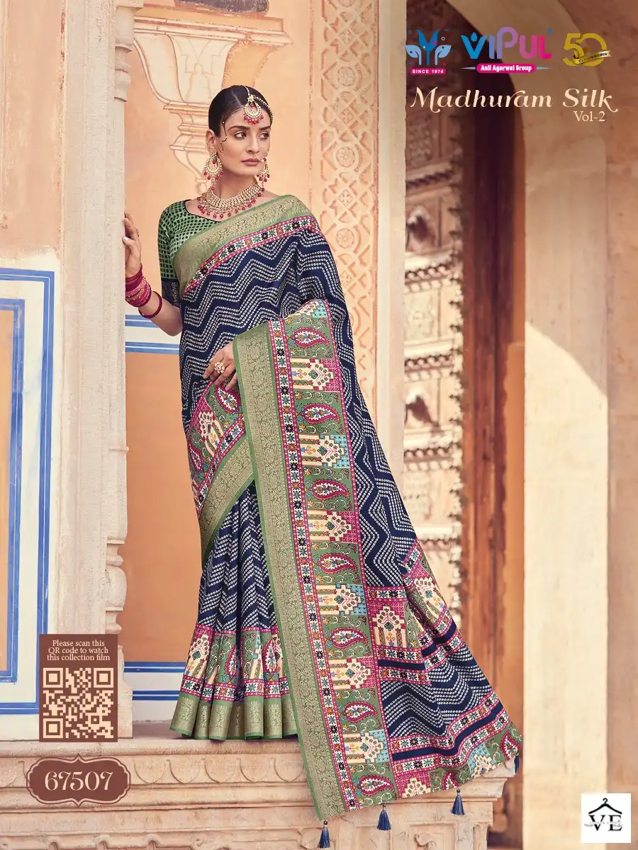 Vipul Madhuram Silk 2 Pure Silk Wholesale Sarees Catalog — Wholesale Sarees, MPA wholesale from Surat — view 10
