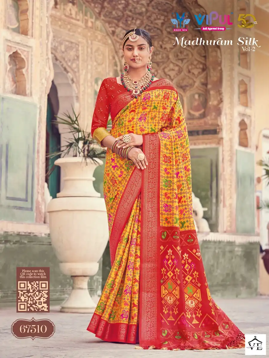 Vipul Madhuram Silk 2 Pure Silk Wholesale Sarees Catalog — Wholesale Sarees, MPA wholesale from Surat — view 11