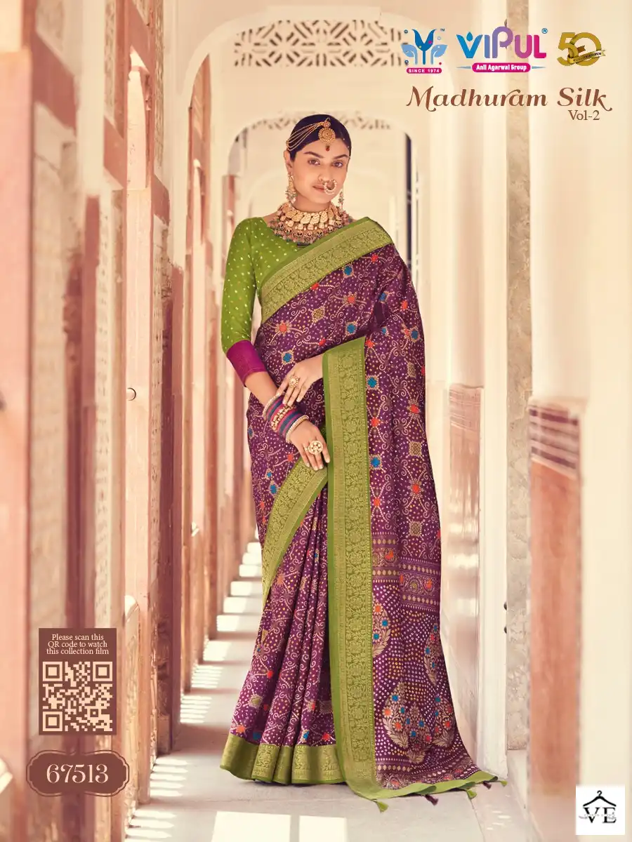 Vipul Madhuram Silk 2 Pure Silk Wholesale Sarees Catalog — Wholesale Sarees, MPA wholesale from Surat — view 12