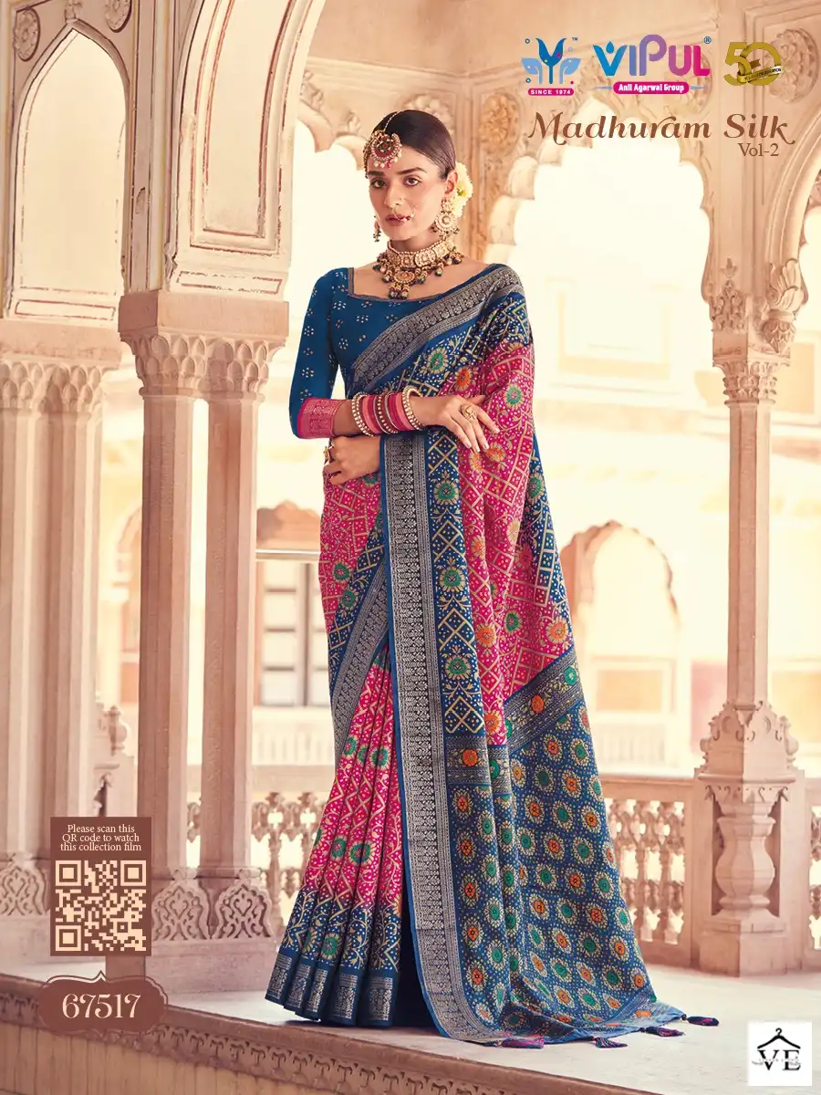 Vipul Madhuram Silk 2 Pure Silk Wholesale Sarees Catalog — Wholesale Sarees, MPA wholesale from Surat — view 18
