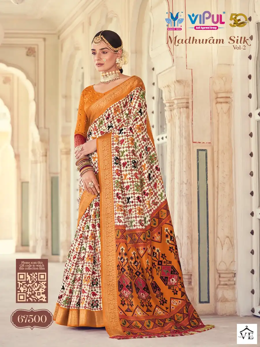 Vipul Madhuram Silk 2 Pure Silk Wholesale Sarees Catalog — Wholesale Sarees, MPA wholesale from Surat — view 4