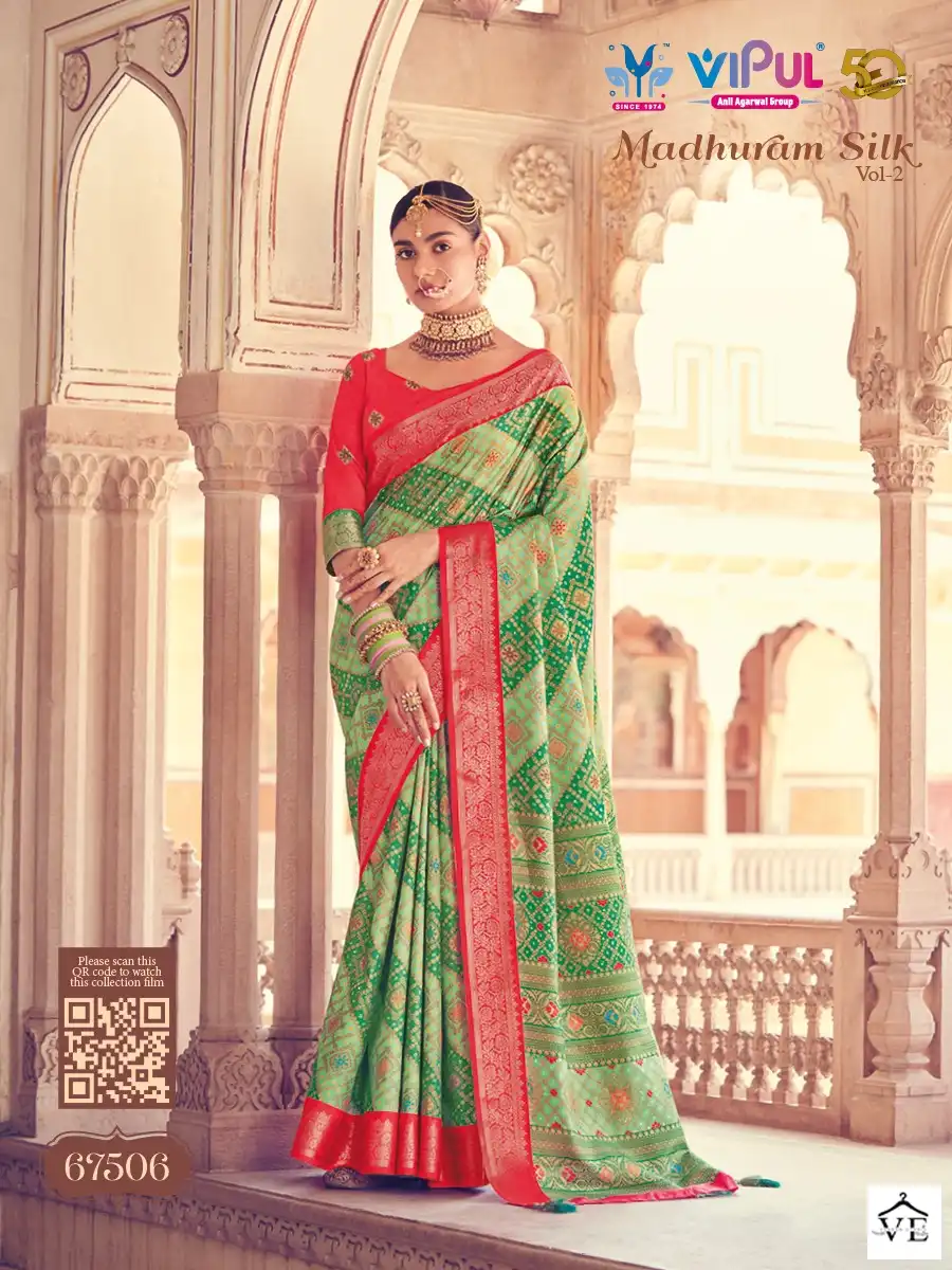 Vipul Madhuram Silk 2 Pure Silk Wholesale Sarees Catalog — Wholesale Sarees, MPA wholesale from Surat — view 8