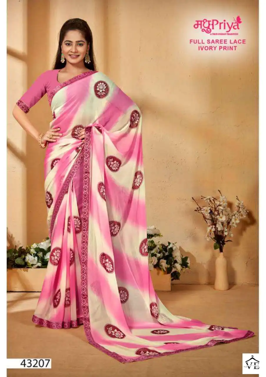 Madhupriya Madhuri Wetless Wholesale Saree Catalog — Wholesale Sarees, MPA wholesale from Surat - Gallery Image 2