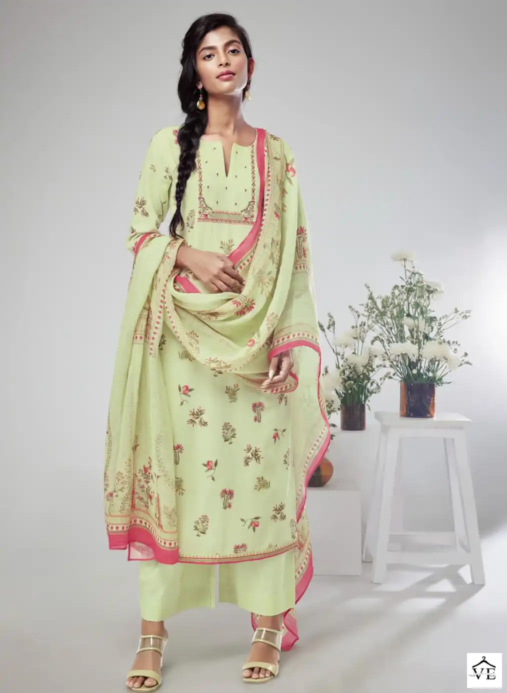 Ganga Madhuri 1690 Premium Pure Linen Wholesale Designer Salwar Suit Catalog — Wholesale Salwar Suits, MPA wholesale from Surat — view 1