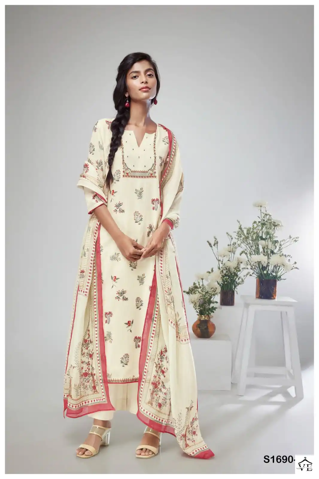 Ganga Madhuri 1690 Premium Pure Linen Wholesale Designer Salwar Suit Catalog — Wholesale Salwar Suits, MPA wholesale from Surat - Gallery Image 3