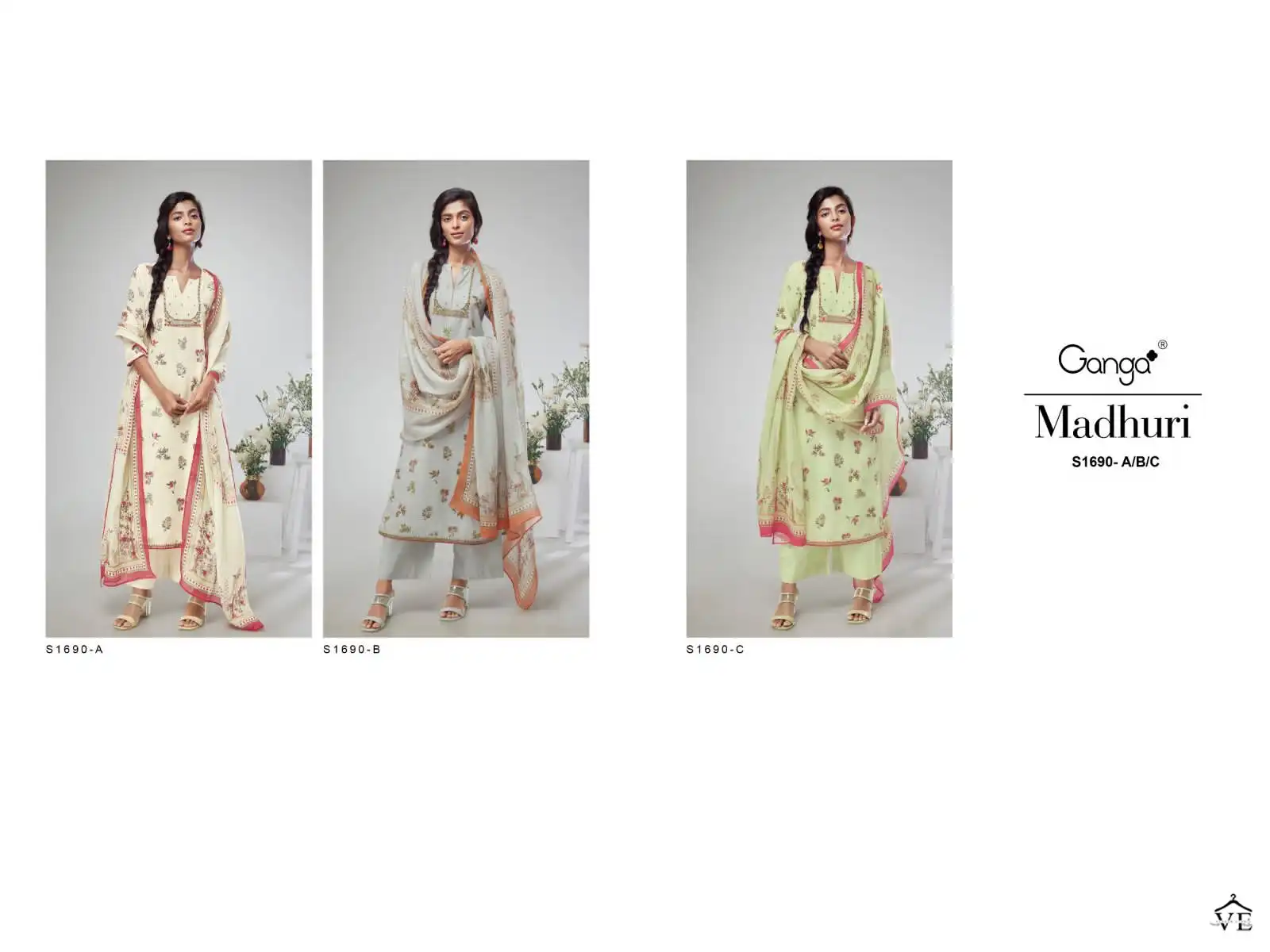 Ganga Madhuri 1690 Premium Pure Linen Wholesale Designer Salwar Suit Catalog — Wholesale Salwar Suits, MPA wholesale from Surat — view 5