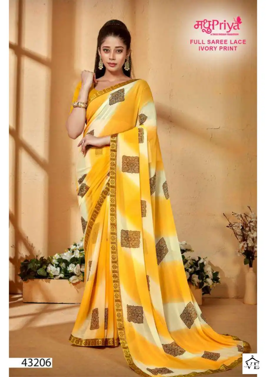 Madhupriya Madhuri Wetless Wholesale Saree Catalog — Wholesale Sarees, MPA wholesale from Surat - Gallery Image 3