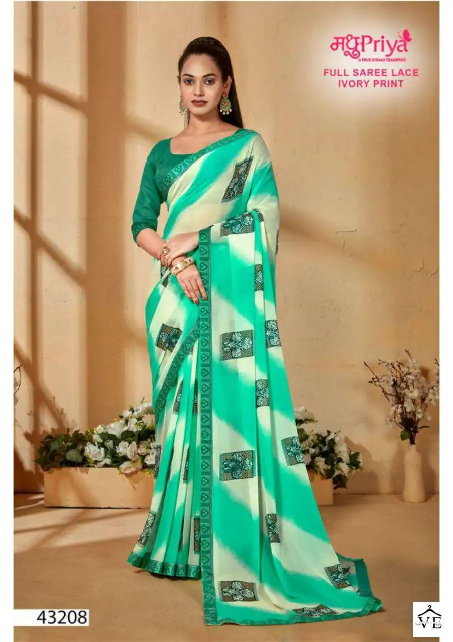 Madhupriya Madhuri Wetless Wholesale Saree Catalog — Wholesale Sarees, MPA wholesale from Surat - Gallery Image 4