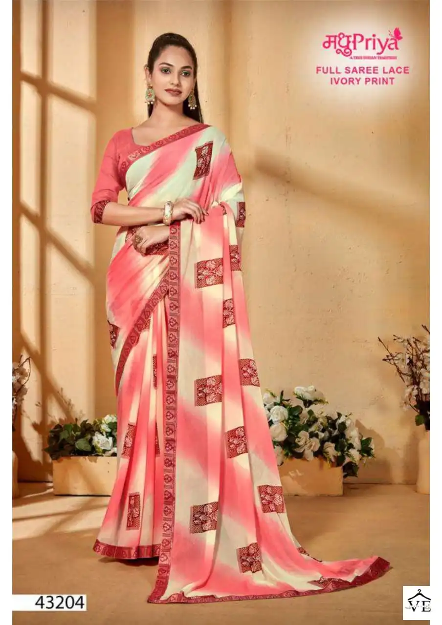 Madhupriya Madhuri Wetless Wholesale Saree Catalog — Wholesale Sarees, MPA wholesale from Surat - Gallery Image 6