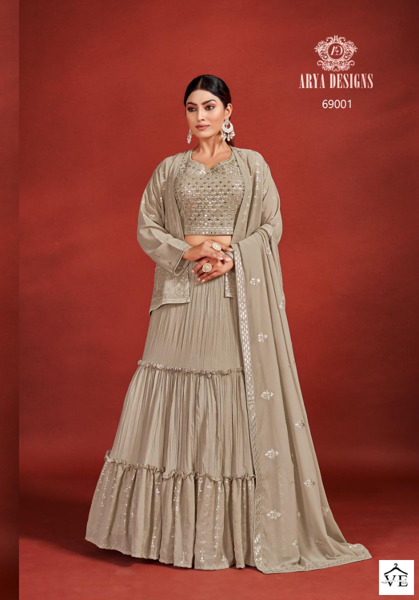 Arya Mahira Vol 5 Georgette Wholesale Bridal Readymade Lehenga Catalog — Wholesale Lehenga, MPA wholesale from Surat - Gallery Image 2