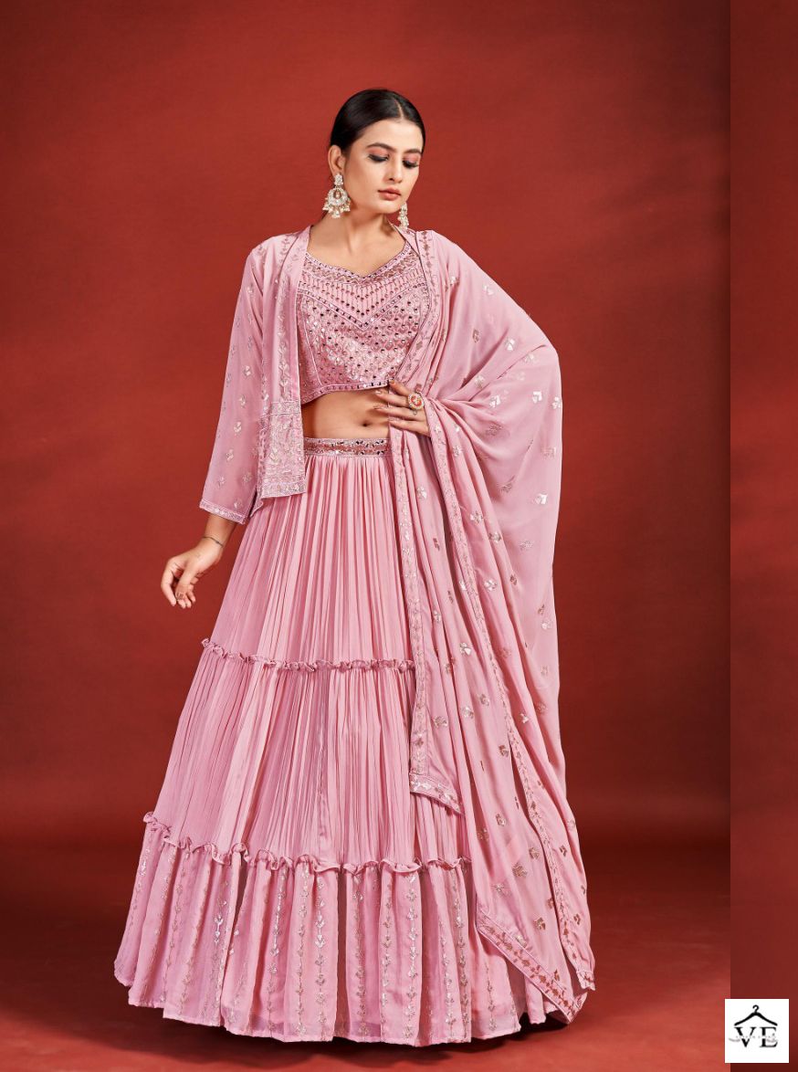 Arya Mahira Vol 5 Georgette Wholesale Bridal Readymade Lehenga Catalog — Wholesale Lehenga, MPA wholesale from Surat - Gallery Image 3