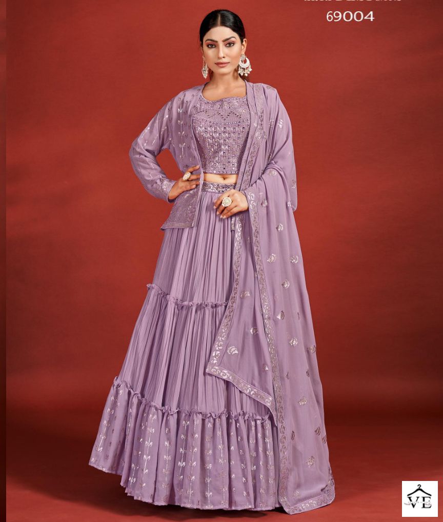 Arya Mahira Vol 5 Georgette Wholesale Bridal Readymade Lehenga Catalog — Wholesale Lehenga, MPA wholesale from Surat — view 1