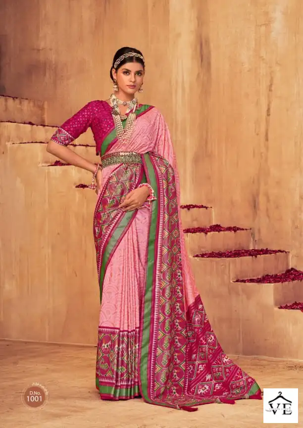 Shubh Shree Mani Kandan Iscos Makhmalli Silk Wholesale Saree Catalog — Wholesale Sarees, MPA wholesale from Surat - Gallery Image 3