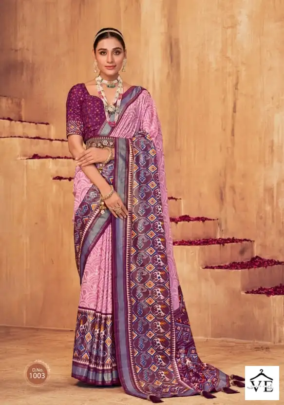 Shubh Shree Mani Kandan Iscos Makhmalli Silk Wholesale Saree Catalog — Wholesale Sarees, MPA wholesale from Surat - Gallery Image 5