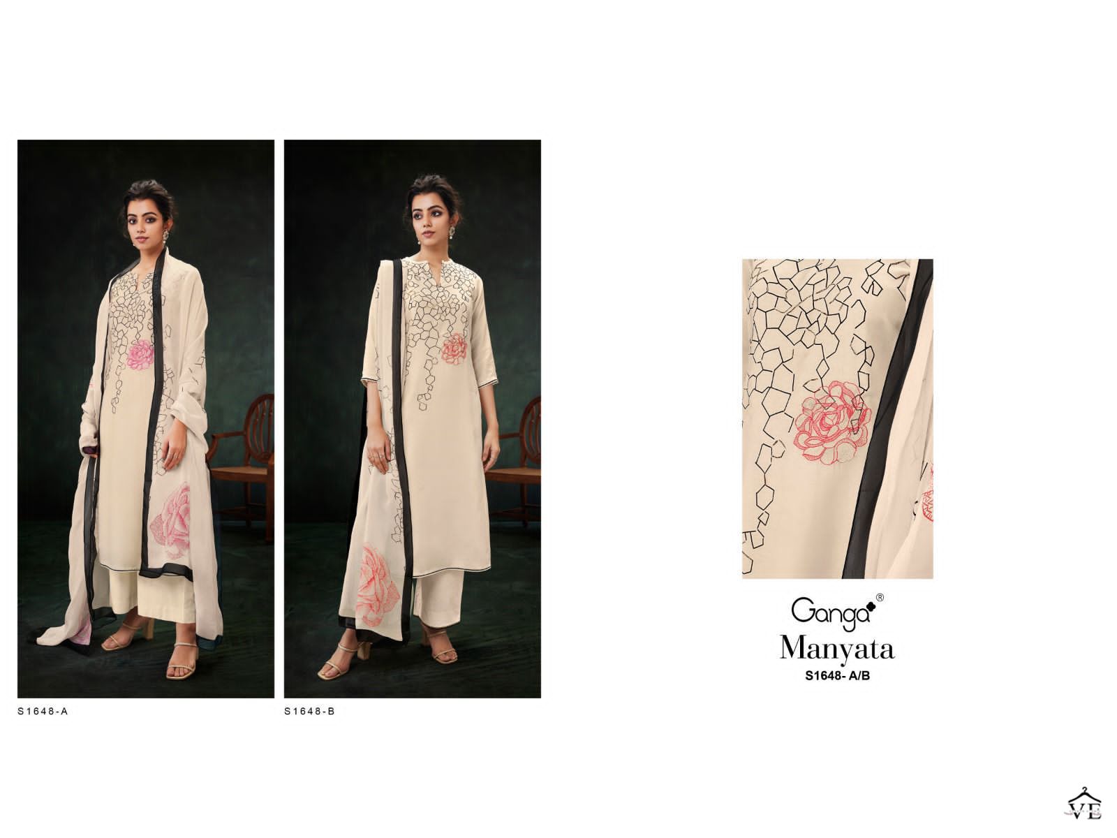 Ganga Manyata Premium Bemberg Silk Wholesale Designer Salwar Suit Catalog — Wholesale Salwar Suits, MPA wholesale from Surat - Gallery Image 3