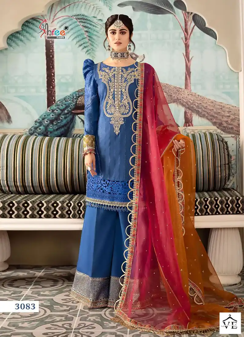 Shree Fabs Maria B Embroidered Festival Collection Pure Rayon Cotton Wholesale Pakistani Suits Catalog — Wholesale Salwar Suits, MPA wholesale from Surat - Gallery Image 5