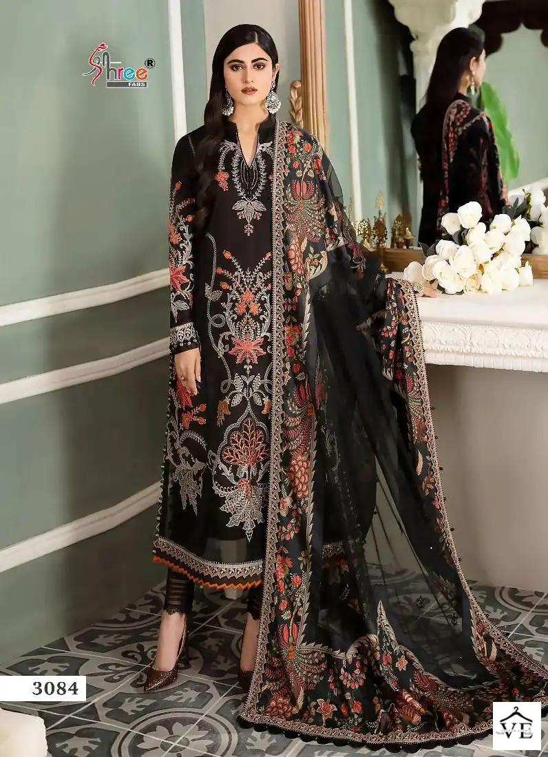 Shree Fabs Maria B Embroidered Festival Collection Pure Rayon Cotton Wholesale Pakistani Suits Catalog — Wholesale Salwar Suits, MPA wholesale from Surat — view 6