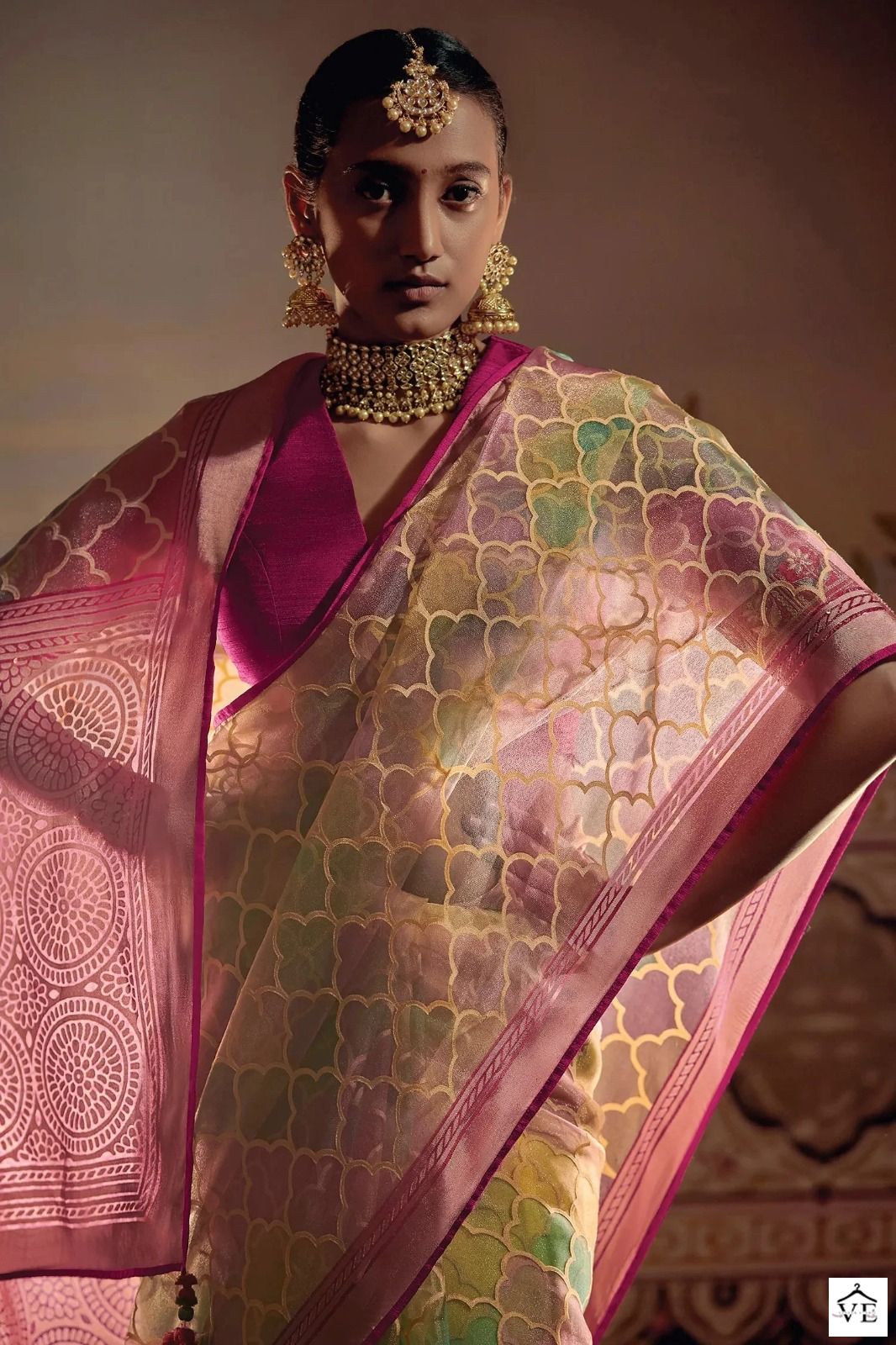 Kimora Meera Premium Series No 16046 Brasso Wholesale Saree Catalog — Wholesale Sarees, MPA wholesale from Surat - Gallery Image 4