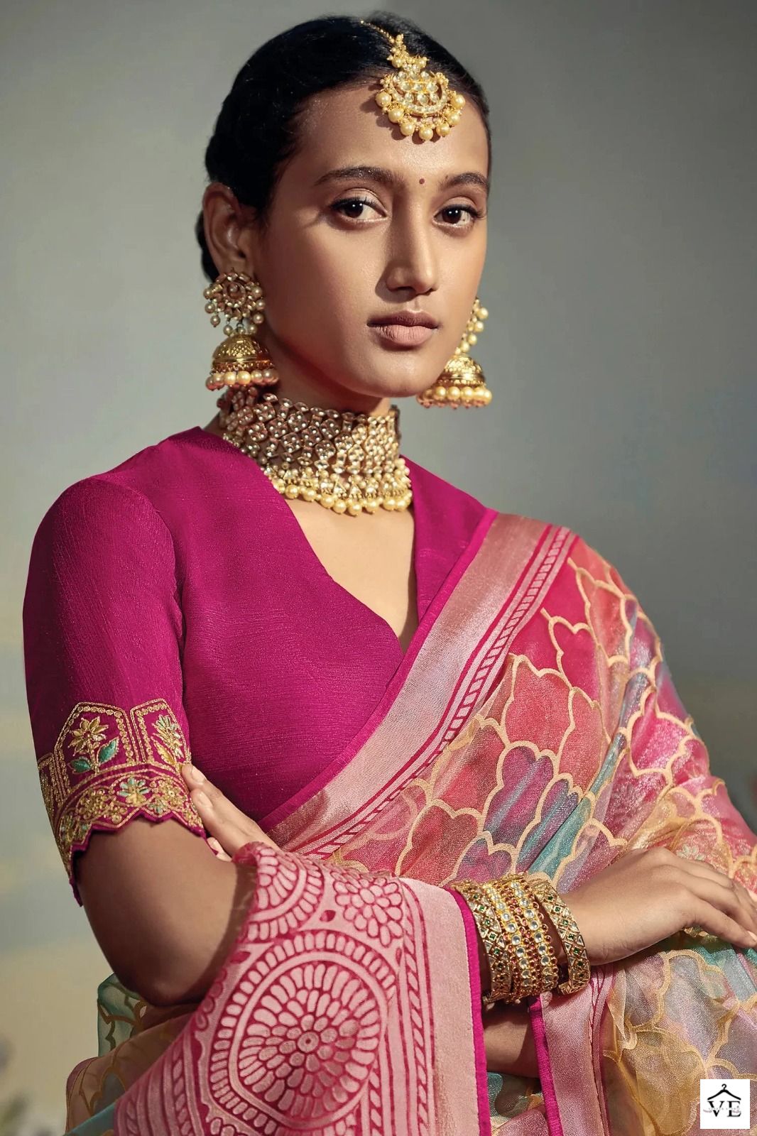 Kimora Meera Premium Series No 16046 Brasso Wholesale Saree Catalog — Wholesale Sarees, MPA wholesale from Surat - Gallery Image 5