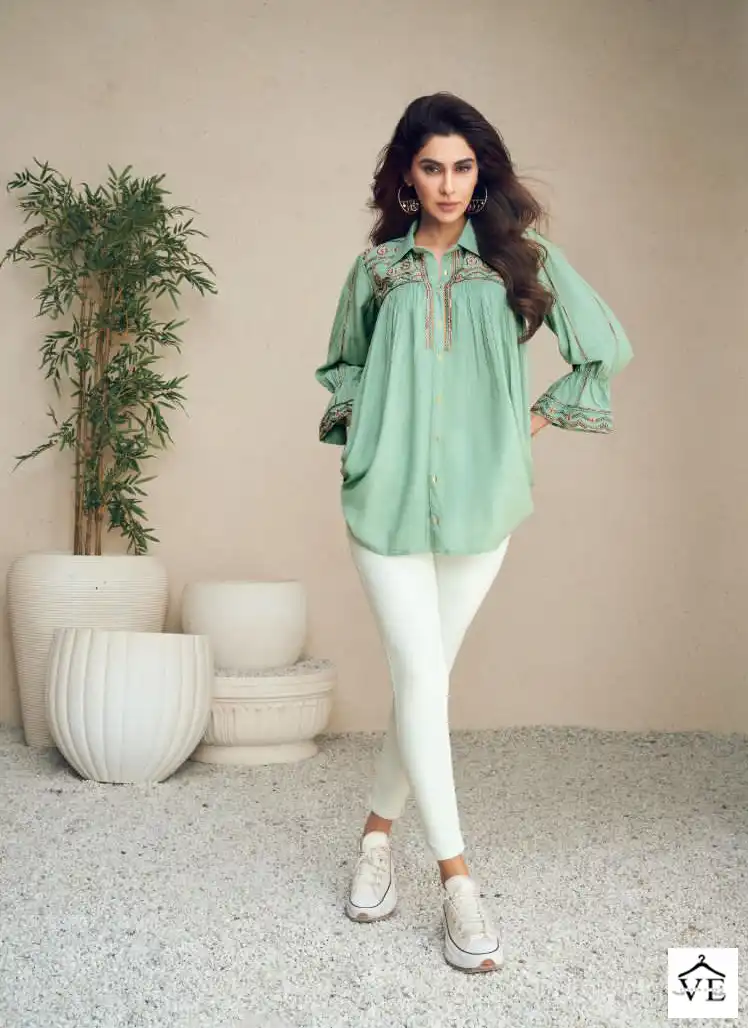 Vamika Nx Meeraki Heavy Rayon Wholesale Kurtis Catalog — Wholesale Kurtis, MPA wholesale from Surat - Gallery Image 2