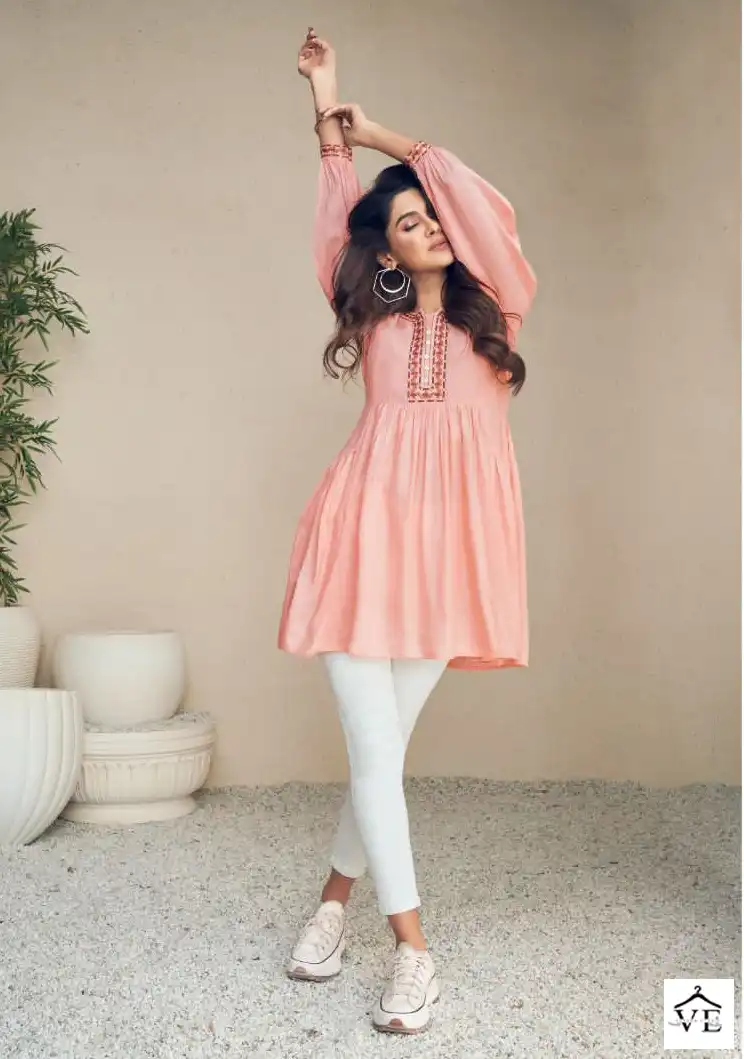 Vamika Nx Meeraki Heavy Rayon Wholesale Kurtis Catalog — Wholesale Kurtis, MPA wholesale from Surat - Gallery Image 6