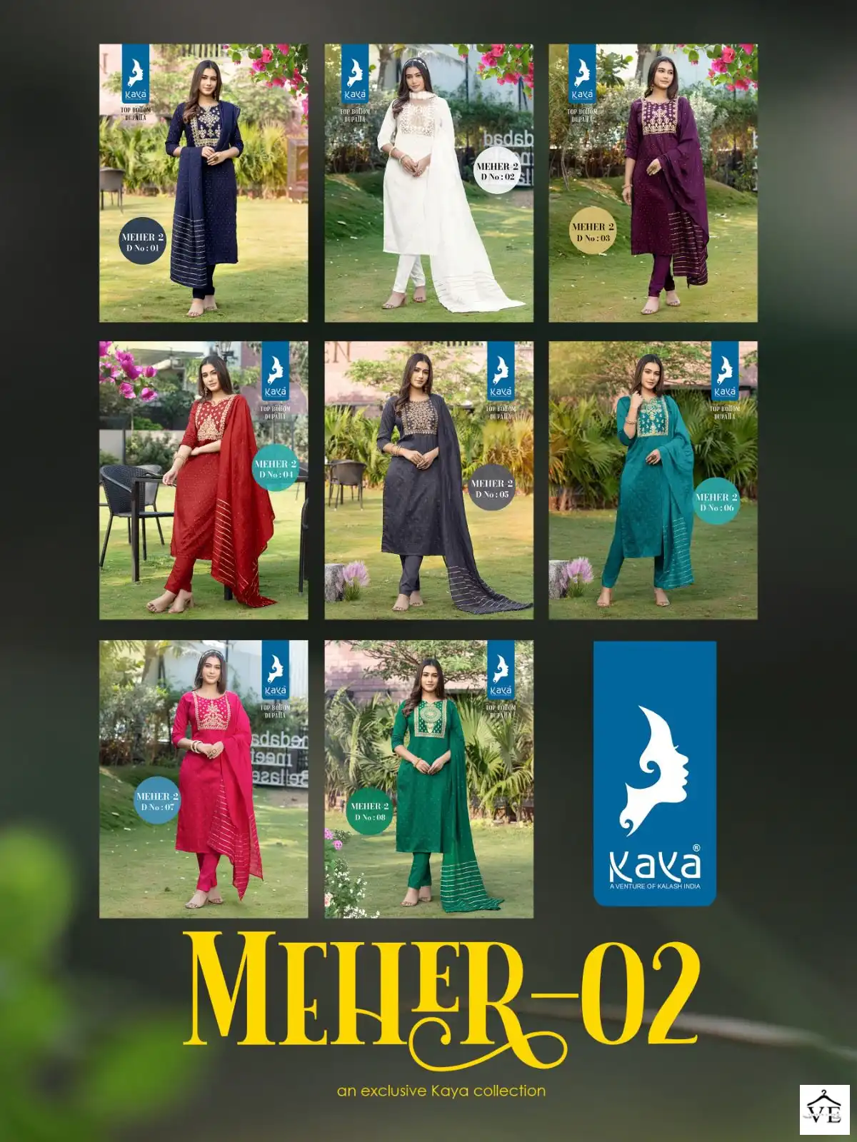 Vardan Ethnic Meher 2 Pure Silky Slub Wholesale Readymade Salwar Suit Catalog — Wholesale Salwar Suits, MPA wholesale from Surat — view 9