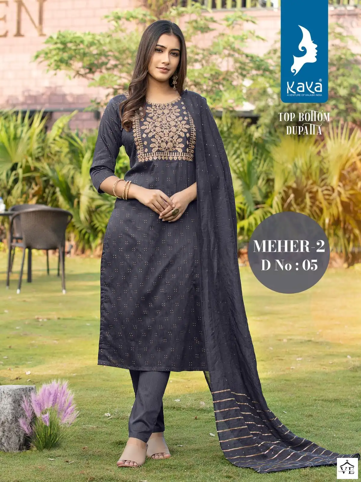 Vardan Ethnic Meher 2 Pure Silky Slub Wholesale Readymade Salwar Suit Catalog — Wholesale Salwar Suits, MPA wholesale from Surat - Gallery Image 6