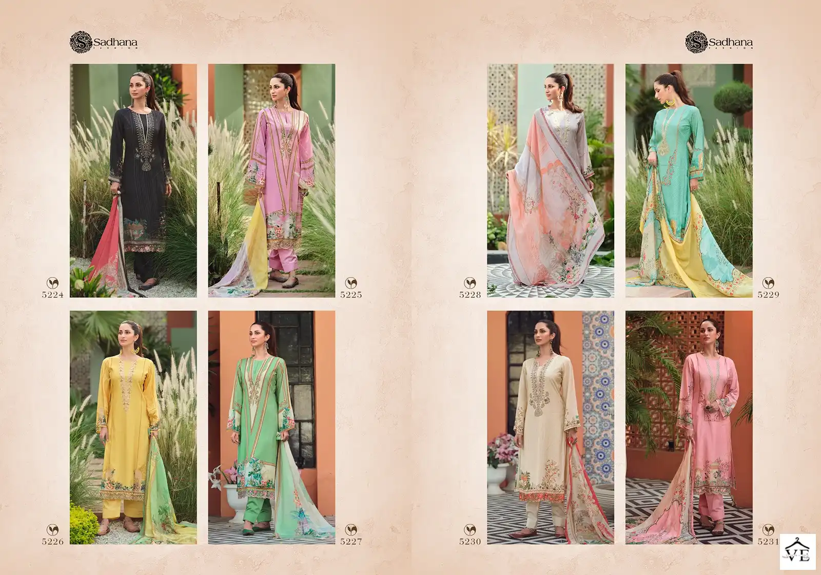 Sadhana Mehtab Vol 3 Pure Jam Cotton Wholesale Designer Salwar Suit Catalog — Wholesale Salwar Suits, MPA wholesale from Surat — view 9