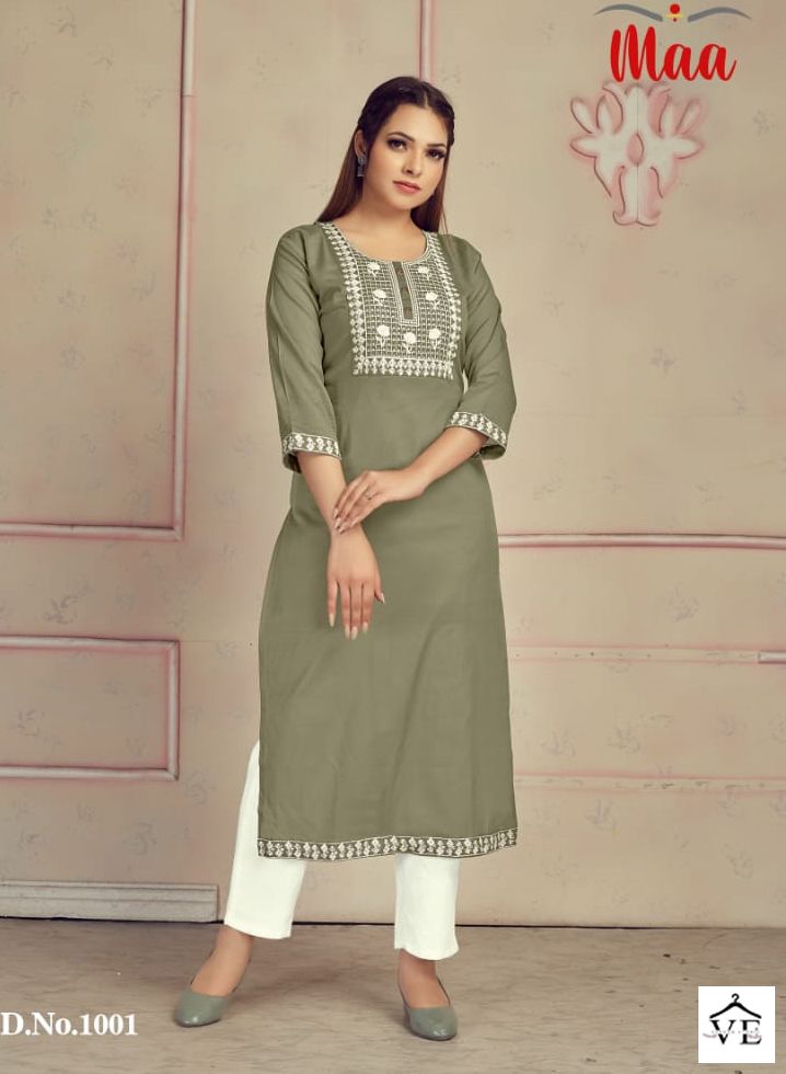 Vardan Ethnic Meraki Mul Cotton Wholesale Kurtis Catalog — Wholesale Kurtis, MPA wholesale from Surat - Gallery Image 2