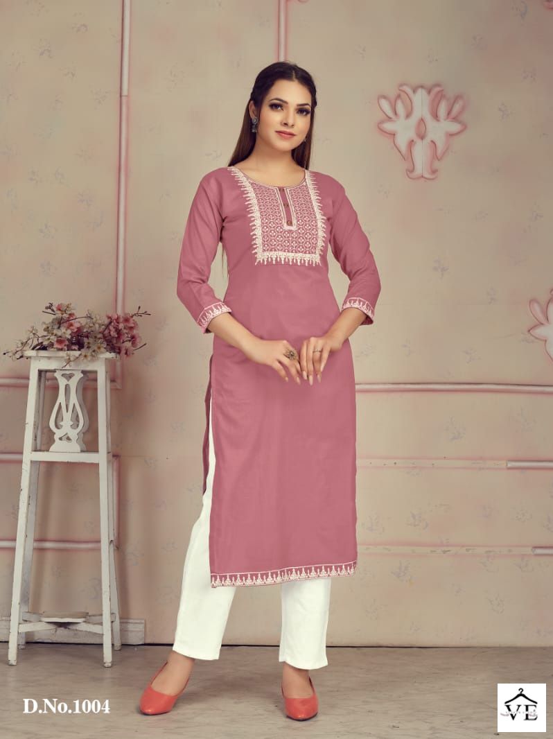 Vardan Ethnic Meraki Mul Cotton Wholesale Kurtis Catalog — Wholesale Kurtis, MPA wholesale from Surat - Gallery Image 4