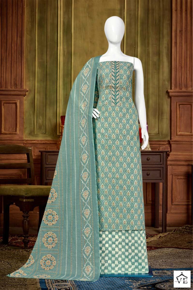 Bipson Mercedes 214 Pure Cotton Wholesale Salwar Suit Catalog — Wholesale Salwar Suits, MPA wholesale from Surat - Gallery Image 2