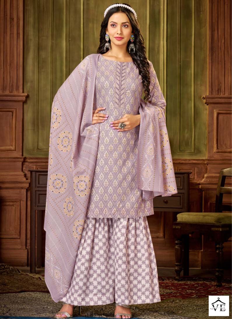 Bipson Mercedes 214 Pure Cotton Wholesale Salwar Suit Catalog — Wholesale Salwar Suits, MPA wholesale from Surat — view 1