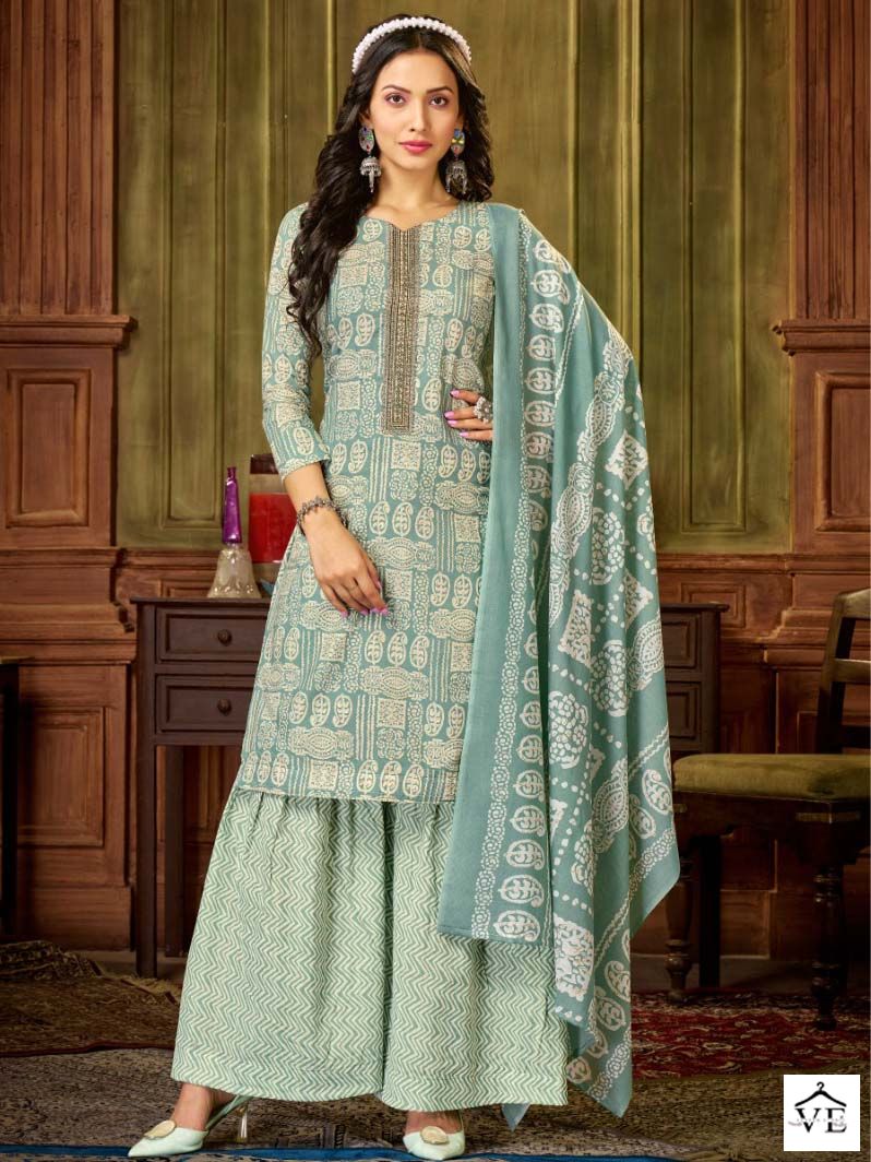 Bipson Mercedes 2148 Pure Cotton Wholesale Salwar Suit Catalog — Wholesale Salwar Suits, MPA wholesale from Surat — view 1