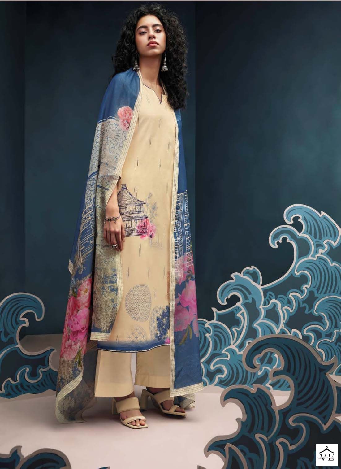 Ganga Meryn Premium Cotton Wholesale Designer Salwar Suit Catalog — Wholesale Salwar Suits, MPA wholesale from Surat - Gallery Image 3