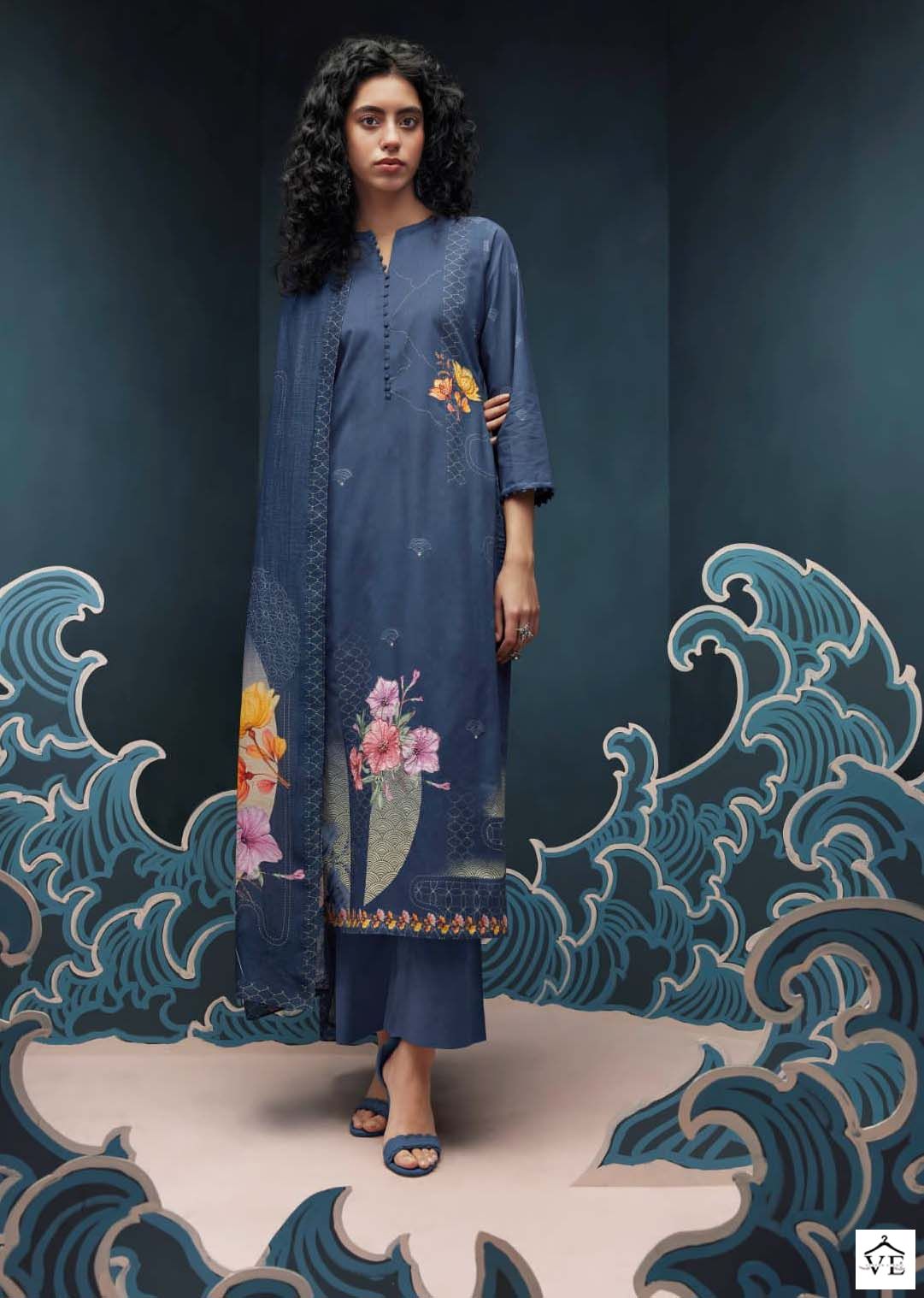 Ganga Meryn Premium Cotton Wholesale Designer Salwar Suit Catalog — Wholesale Salwar Suits, MPA wholesale from Surat - Gallery Image 4
