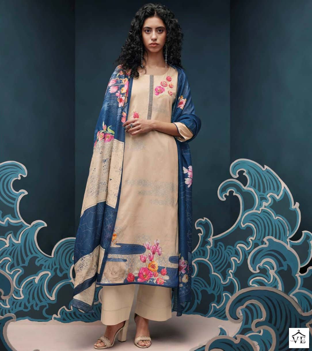 Ganga Meryn Premium Cotton Wholesale Designer Salwar Suit Catalog — Wholesale Salwar Suits, MPA wholesale from Surat — view 1