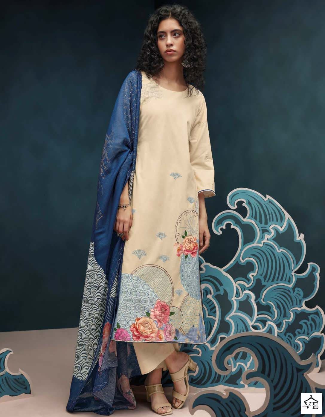 Ganga Meryn Premium Cotton Wholesale Designer Salwar Suit Catalog — Wholesale Salwar Suits, MPA wholesale from Surat - Gallery Image 7