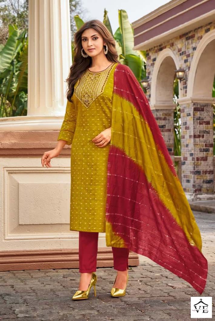 Kapil Trend Midori 2 Rim Zim Buti Wholesale Readymade Salwar Suit Catalog — Wholesale Salwar Suits, MPA wholesale from Surat - Gallery Image 7