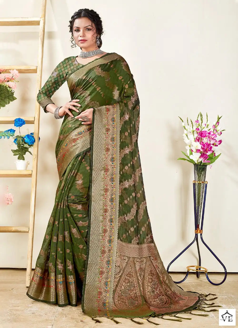 Sangam Mishri Organza Wholesale Saree Catalog — Wholesale Sarees, MPA wholesale from Surat — view 3