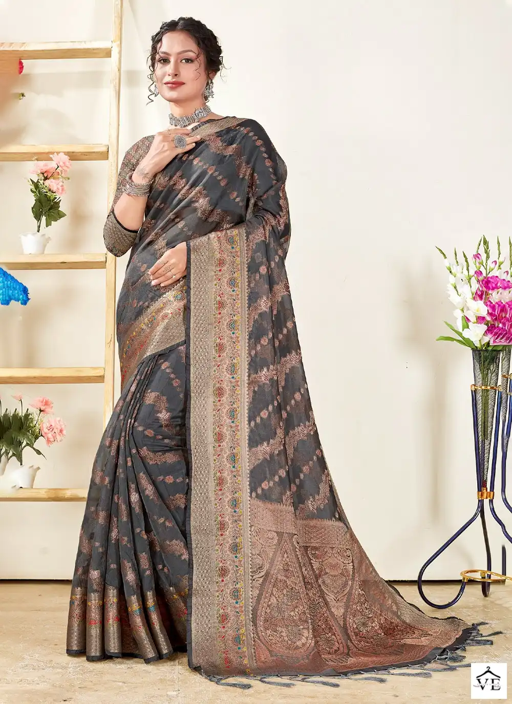 Sangam Mishri Organza Wholesale Saree Catalog — Wholesale Sarees, MPA wholesale from Surat — view 4
